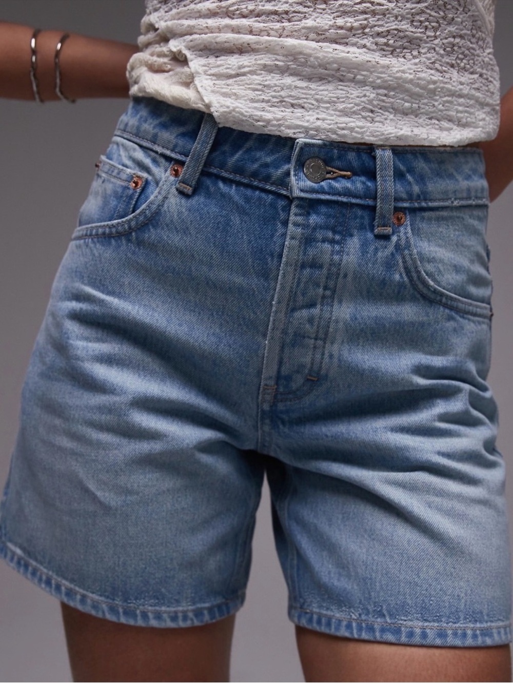 Topshop Editor Denim Shorts size 8
